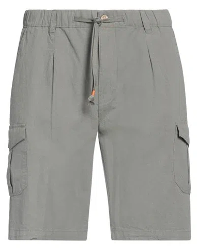 Yes Zee By Essenza Man Shorts & Bermuda Shorts Grey Size 28 Linen, Cotton