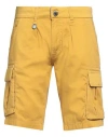 Yes Zee By Essenza Man Shorts & Bermuda Shorts Marigold Size 28 Cotton, Elastane In Yellow
