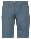 Yes Zee By Essenza Man Shorts & Bermuda Shorts Slate Blue Size 30 Cotton, Elastane In Blue