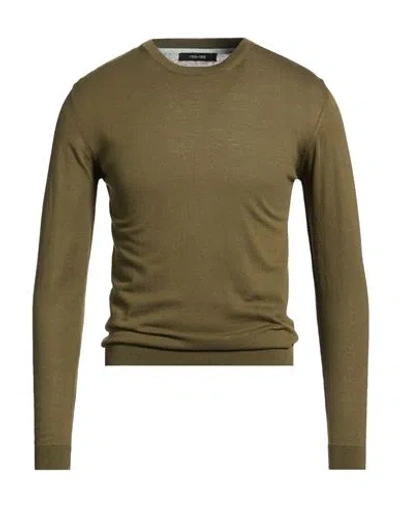 Yes Zee By Essenza Man Sweater Military Green Size Xxl Cotton