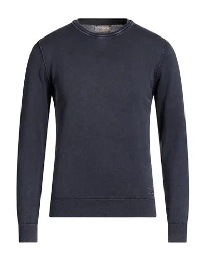 Yes Zee By Essenza Man Sweater Navy Size 3xl Cotton In Blue