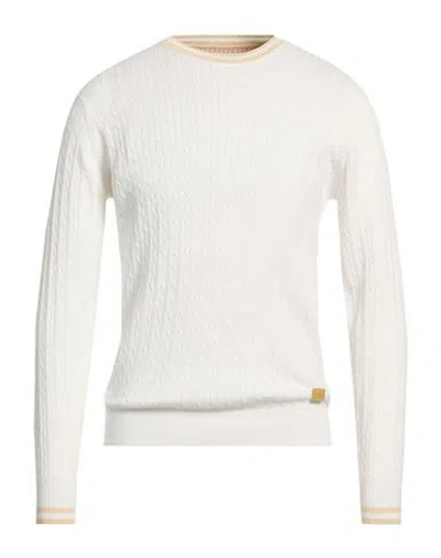 Yes Zee By Essenza Man Sweater White Size Xxl Cotton
