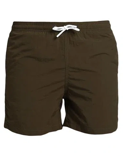 Yes Zee By Essenza Man Swim Trunks Military Green Size 3xl Polyester