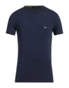 Yes Zee By Essenza Man T-shirt Midnight Blue Size Xxl Cotton, Elastane
