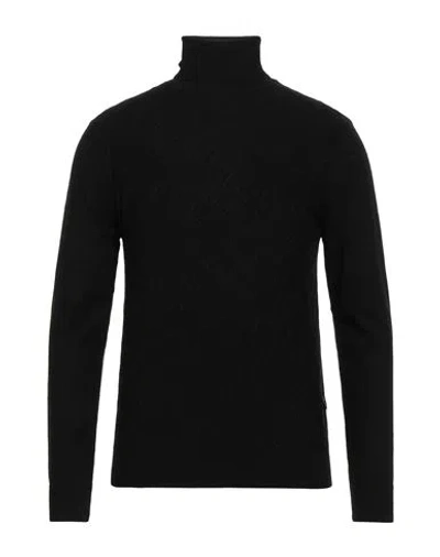 Yes Zee By Essenza Man Turtleneck Black Size Xl Polyamide, Acrylic, Wool, Polyester