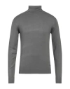 Yes Zee By Essenza Man Turtleneck Lead Size Xxl Viscose, Nylon In Grey