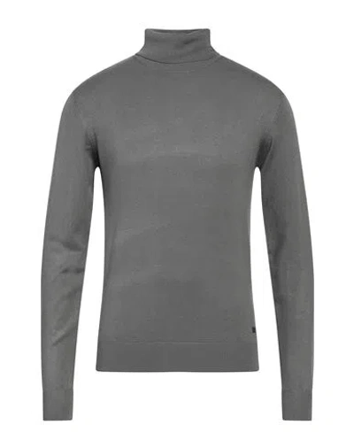 Yes Zee By Essenza Man Turtleneck Lead Size Xxl Viscose, Nylon In Grey