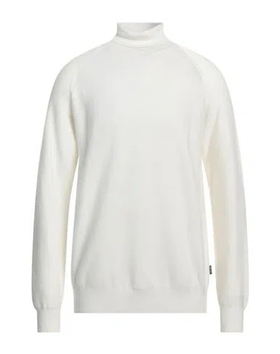 Yes Zee By Essenza Man Turtleneck White Size 3xl Polyamide, Acrylic, Wool, Polyester In White
