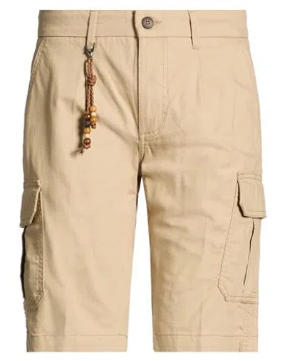 Yes Zee By Essenza Natural Feeling Man Shorts & Bermuda Shorts Beige Size 30 Cotton In Brown
