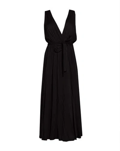 Yes Zee By Essenza Natural Feeling Woman Maxi Dress Black Size M Viscose
