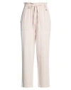 Yes Zee By Essenza Natural Feeling Woman Pants Beige Size Xl Linen, Cotton In Neutral