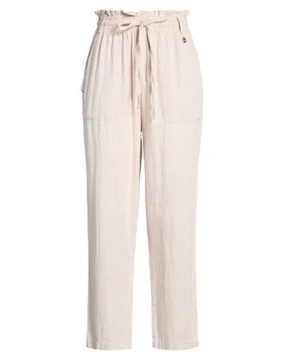 Yes Zee By Essenza Natural Feeling Woman Pants Beige Size Xl Linen, Cotton In Neutral