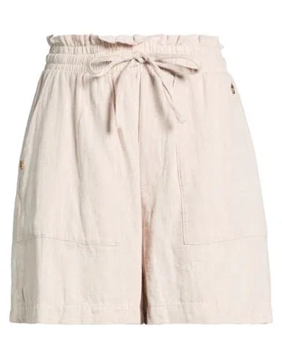 Yes Zee By Essenza Natural Feeling Woman Shorts & Bermuda Shorts Light Brown Size L Linen, Cotton In Neutral