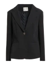 Yes Zee By Essenza Urban Chic Woman Blazer Black Size Xl Polyester, Elastane