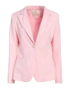 Yes Zee By Essenza Urban Chic Woman Blazer Light Pink Size Xl Polyester, Elastane