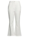 Yes Zee By Essenza Urban Chic Woman Pants White Size M Polyester, Elastane