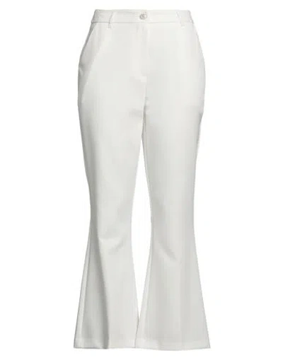 Yes Zee By Essenza Urban Chic Woman Pants White Size M Polyester, Elastane