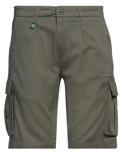 Yes Zee By Essenza Urban Man Shorts & Bermuda Shorts Military Green Size 31 Cotton, Elastane