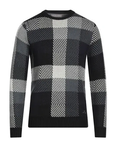 Yes Zee By Essenza Urban Man Sweater Black Size Xxl Polyester, Acrylic, Nylon, Merino Wool In Gray