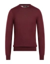 Yes Zee By Essenza Urban Man Sweater Garnet Size 3xl Acrylic, Wool In Red