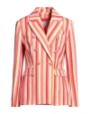 Yes Zee By Essenza Urban Woman Blazer Red Size S Polyester, Elastane