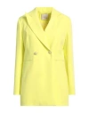 Yes Zee By Essenza Woman Blazer Lime Green Size Xs Polyester, Elastane