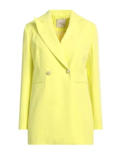 Yes Zee By Essenza Woman Blazer Lime Green Size Xs Polyester, Elastane