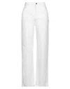 Yes Zee By Essenza Woman Denim Pants White Size 31 Cotton In White