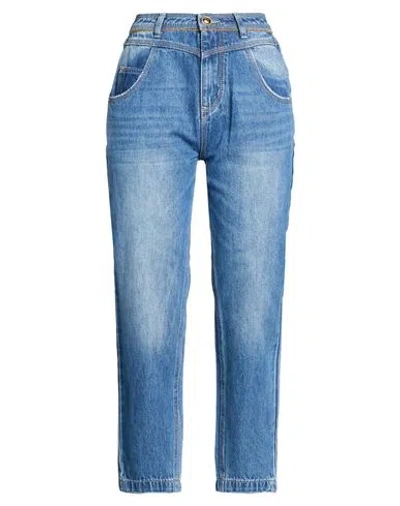 Yes Zee By Essenza Woman Jeans Blue Size 27 Cotton