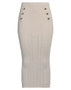 Yes Zee By Essenza Woman Midi Skirt Beige Size Xl Viscose, Polyamide