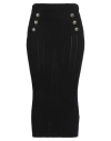 Yes Zee By Essenza Woman Midi Skirt Black Size Xl Viscose, Polyamide In Black