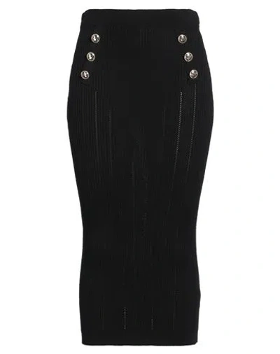 Yes Zee By Essenza Woman Midi Skirt Black Size Xl Viscose, Polyamide