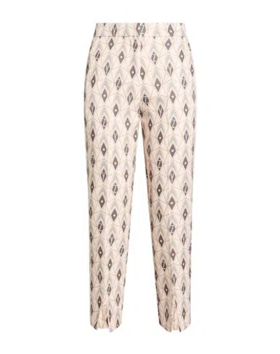 Yes Zee By Essenza Woman Pants Beige Size M Polyester, Elastane