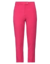 Yes Zee By Essenza Woman Pants Fuchsia Size L Polyester, Elastane In Pink