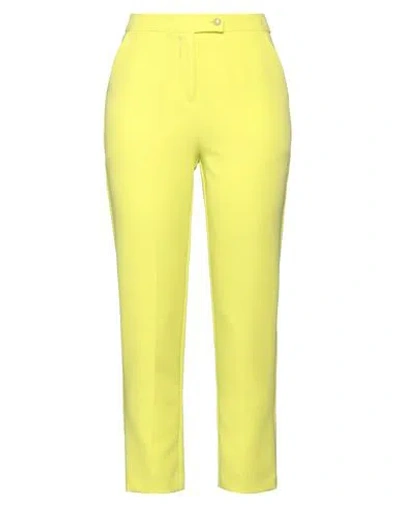 Yes Zee By Essenza Woman Pants Lime Green Size S Polyester, Elastane