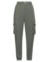 Yes Zee By Essenza Woman Pants Military Green Size L Viscose In Animal Print
