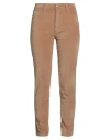 Yes Zee By Essenza Woman Pants Sand Size 27 Cotton, Elastane In Brown
