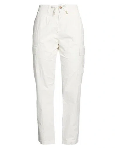 Yes Zee By Essenza Woman Pants White Size Xs Cotton, Elastane