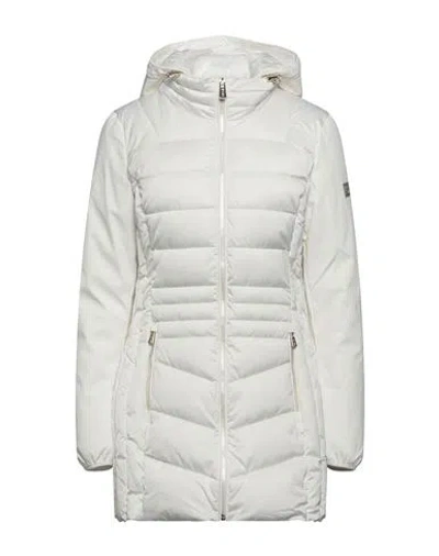 Yes Zee By Essenza Woman Puffer White Size S Polyester, Elastane