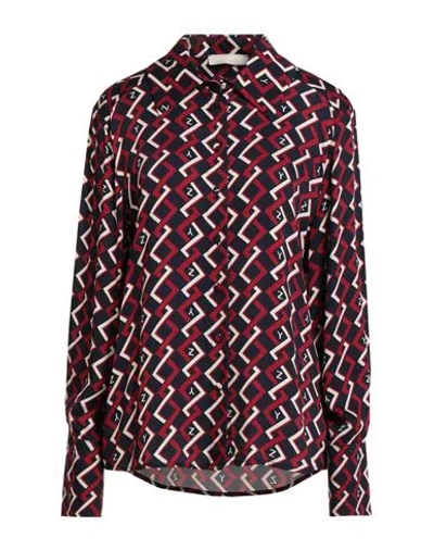 Yes Zee By Essenza Woman Shirt Navy Size L Viscose In Blue