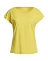 Yes Zee By Essenza Woman T-shirt Lime Green Size L Cotton In Yellow