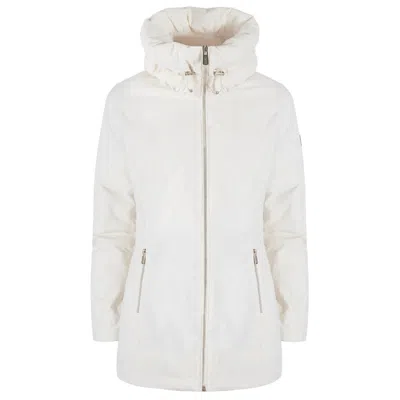 Yes Zee Chic White High Collar Down Jacket