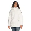 Yes Zee Chic White High Collar Down Jacket In White