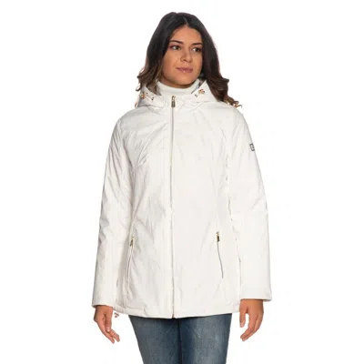 Yes Zee Chic Hooded Down Jacket For Women's Women In White