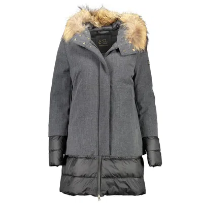 Yes Zee Gray Polyester Jackets & Coat