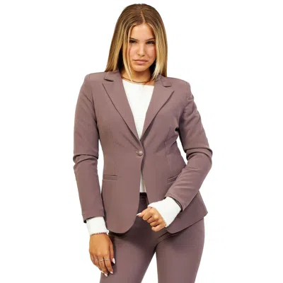 Yes Zee Polyester Suits & Women's Blazer In Gray