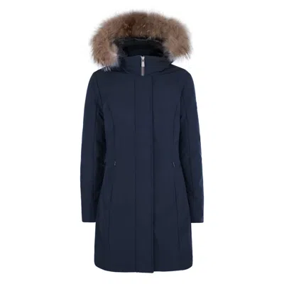 Yes Zee Nylon Jackets & Women's Coat In Blue