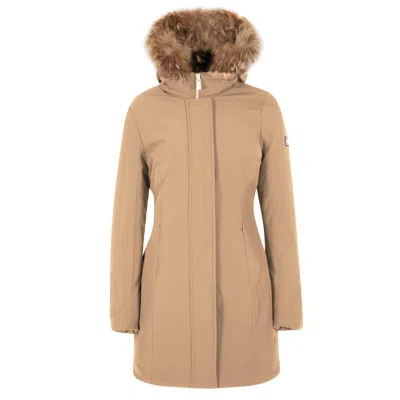 Yes Zee Nylon Jackets & Women's Coat In Brown