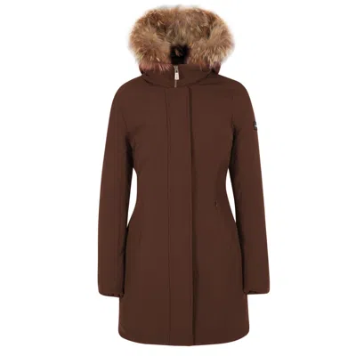 Yes Zee Nylon Jackets & Women's Coat In Brown