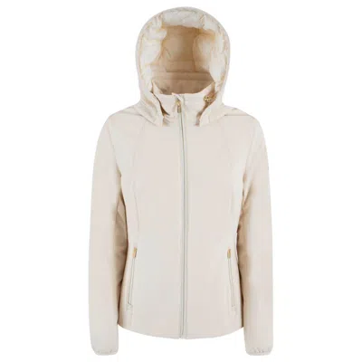 Yes Zee Nylon Jackets & Women's Coat In Neutral